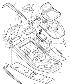 Part Location Diagram of MU1401025E701MA Murray Plate, Rear